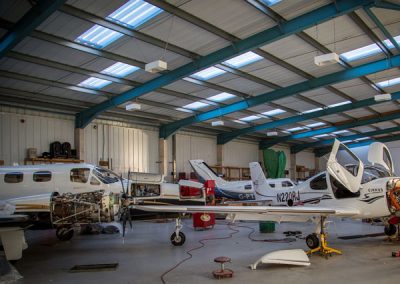 Image of aircraft in the hangar, FLY ASG.