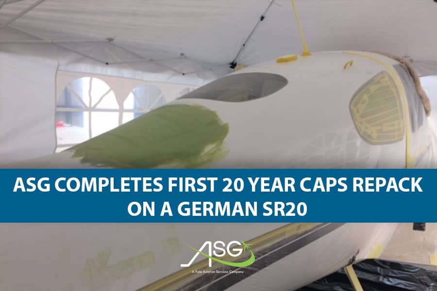 ASG completes first 20 year CAPS repack on a German SR20, and ensures the customer is able to fly home as COVID-19 restrictions take hold
